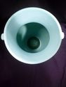 Large Monmouth Handled Vase, Robins Egg Blue Satin