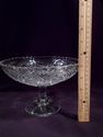 Unusual Compote, Glass, Triple Mold, 19th Century 