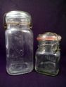 Two Early 20th Century Glass Canning Jars, Queen &