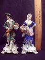 Pair Sitzendorf Porcelain Figurines, Male and Fema