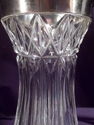 Rare 19th Century German Cut Crystal Vase, .800 Si