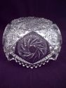 Vintage Molded Glass Bowl, Hobstar Pattern, Over 4