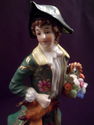 Pair Sitzendorf Porcelain Figurines, Male and Fema