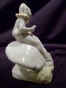 Figurine, Belleek, Porcelain, Elf, Sitting on Mush