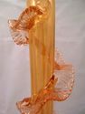 Victorian Amber Tall Art Glass Vase, Stevens & Wil