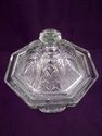 Rare EAPG Adams Glass Footed, Covered Sugar, 1851-