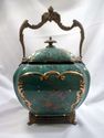 Large Chinese Tea Caddy, 20th Century, Hand-Painte