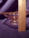 Pink Elegant Glass Bowl, Circa 1930, Gold Rim, 8-S