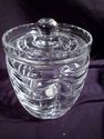 Rare Royal Brierley Bowl & Lidded Jar, Cut Crystal