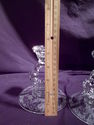 Pair of Vintage Cambridge Elegant Glass Keyhole Ca