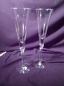 Pair of Champagne Flutes, Lenox Signed, 11" Height