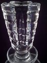 Cut Crystal Decanter, Stoppered, Cross-Hatch and F