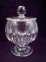 Stuart English Cut Crystal Footed, Lidded Jar, Mar