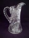 Antique American Brilliant Period Cut Crystal Pitc