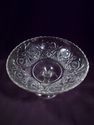 Unusual Compote, Glass, Triple Mold, 19th Century 