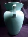 Large Monmouth Handled Vase, Robins Egg Blue Satin