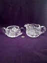 Antique American Brilliant Period Cut Crystal Crea