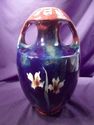 Austria Moravian Pottery Vase, Rare Antique, Hand-