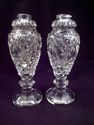 Pair of American Brilliant Period Cut Crystal Salt