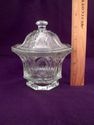 Rare EAPG Adams Glass Footed, Covered Sugar, 1851-