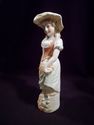 Antique Pair of German Bisque Porcelain Figurines,