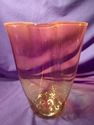 Circa 1950 Vase, Amberina Large Art Glass, Hand-Bl