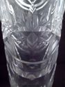 Vintage Footed Cut Crystal Vase, Cross-Hatch, Fan,