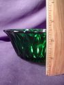 Set of Two Forest Green Depression Glass Bowls