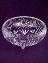 Huge Cut Crystal Three-Footed Bowl, Over 7 1/2 Lbs