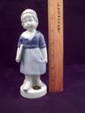 Porcelain Girl with Book Figurine, Marked Gerold P