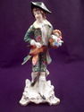 Pair Sitzendorf Porcelain Figurines, Male and Fema