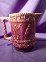 Stoneware Pitcher and Mugs, Circa 1900, Brown, Dan