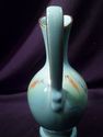 German Ceramic Pitcher/Vase, Green/Blue, Orange Hi