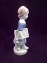 Porcelain Girl with Book Figurine, Marked Gerold P