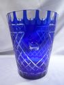 Ajka Champagne, Wine Ice Bucket, Cobalt Cut to Cle