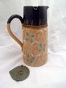 Rare Antique Doulton-Slater Lidded Jug, Pitcher wi