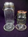 Two Early 20th Century Glass Canning Jars, Queen &