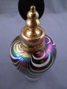 Opalescent Glass Perfume Atomizer with Iridescent 