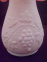 Kanawha Red Encased in White Art Glass Vase, Grape