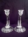 Pair of Cambridge Caprice Candle-Holders, Clear, E