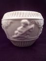 Roseville Donatello Blanc Jardiniere, Flower Pot, 