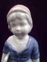 Porcelain Girl with Book Figurine, Marked Gerold P