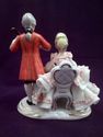 Dresden Figurine Courting Couple, Marked Porcelain