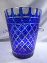 Ajka Champagne, Wine Ice Bucket, Cobalt Cut to Cle