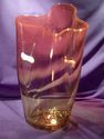 Circa 1950 Vase, Amberina Large Art Glass, Hand-Bl