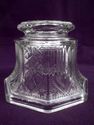 Rare EAPG Adams Glass Footed, Covered Sugar, 1851-