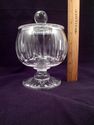 Stuart English Cut Crystal Footed, Lidded Jar, Mar