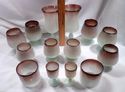 Collection 14 Pieces Mexican Hand-Made Glassware, 