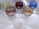 Set of 5 Rare Ajka Marsala Exceptional Cut Crystal