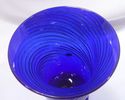 Set of 7 Large Cobalt Blue Goblets, Studio Glass, 